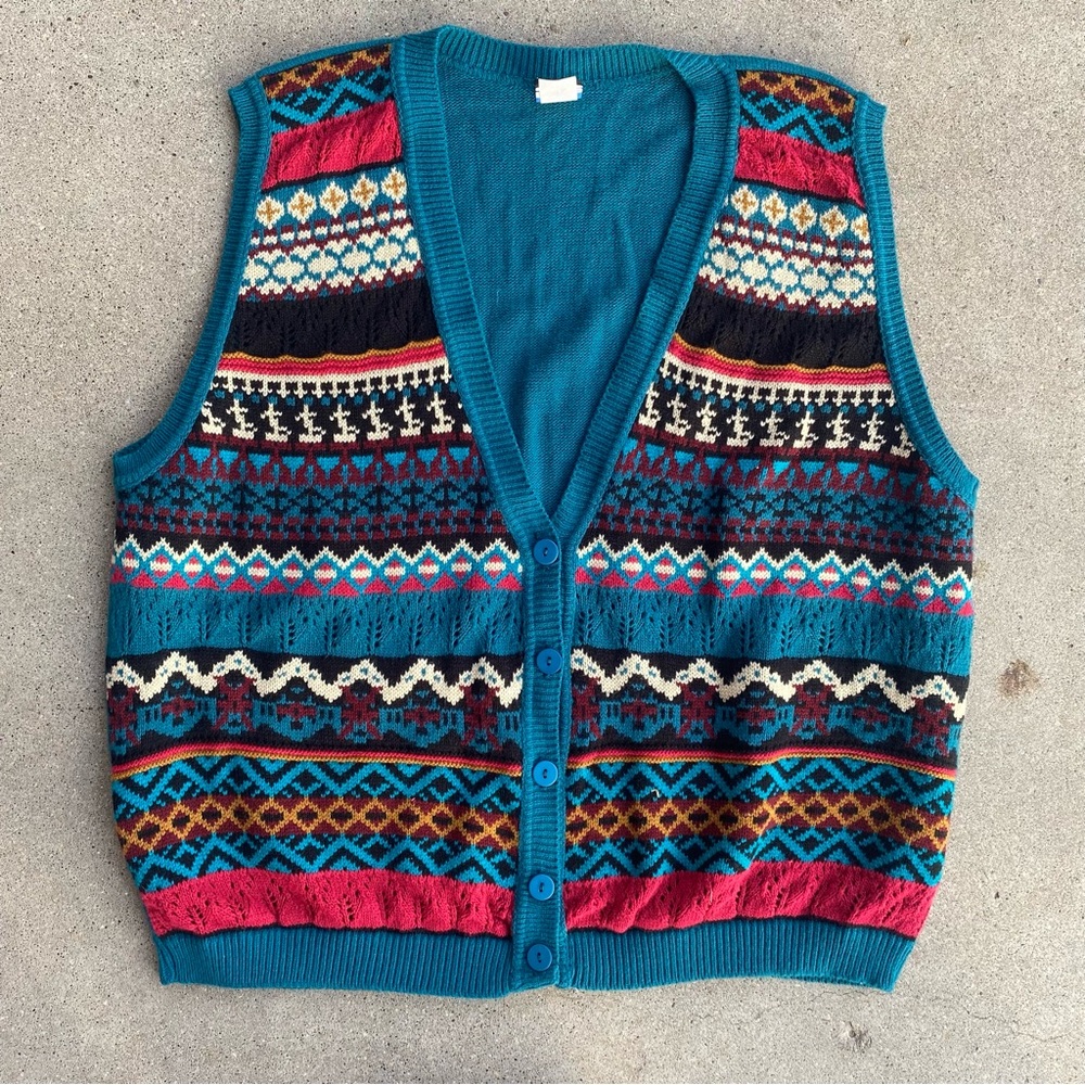 Vintage Women’s Sweater Vest Size 3X